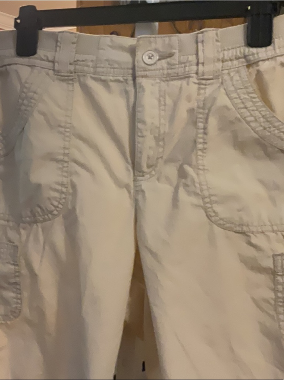 White Stag Khaki Color Shorts Size 6 Waist 16-18 Rise 10 Inseam 10